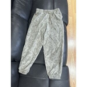 Pacsun Peace Sign & Smiley Sweatpants Women's Small Drawstring Cuffed Beige?